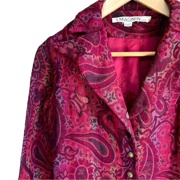 SALE PRICE Vintage I.magnin Paisley Blazer - Picture 3 of 7